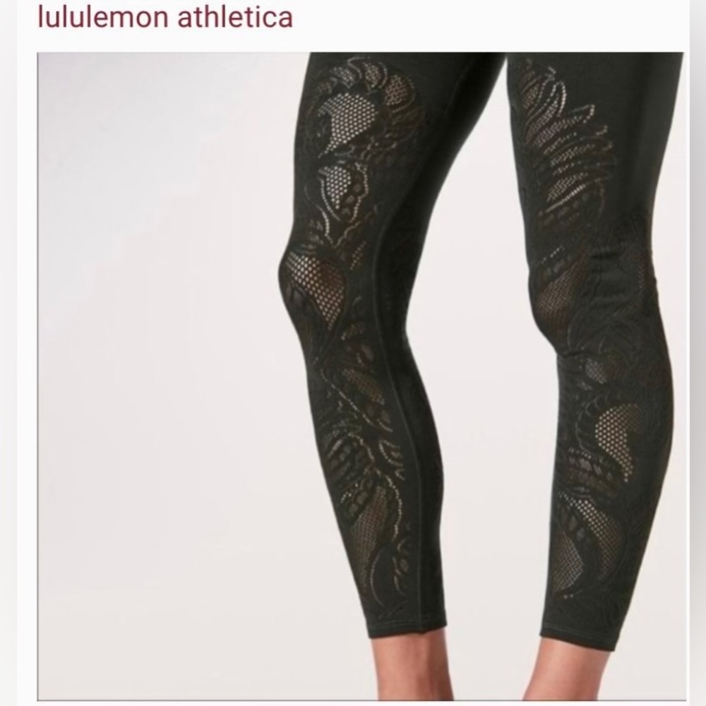 Lululemon High-Waist Lace Leggings size 4